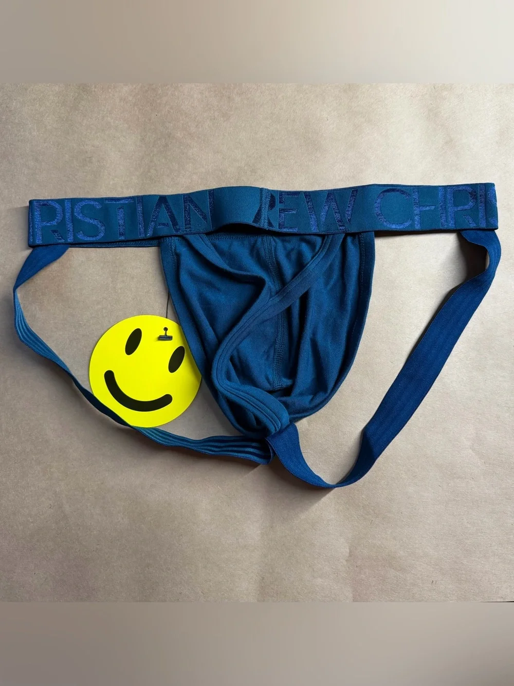 Andrew Christian Size SMALL Teal Happy Jock/Thong With almost Naked Tech